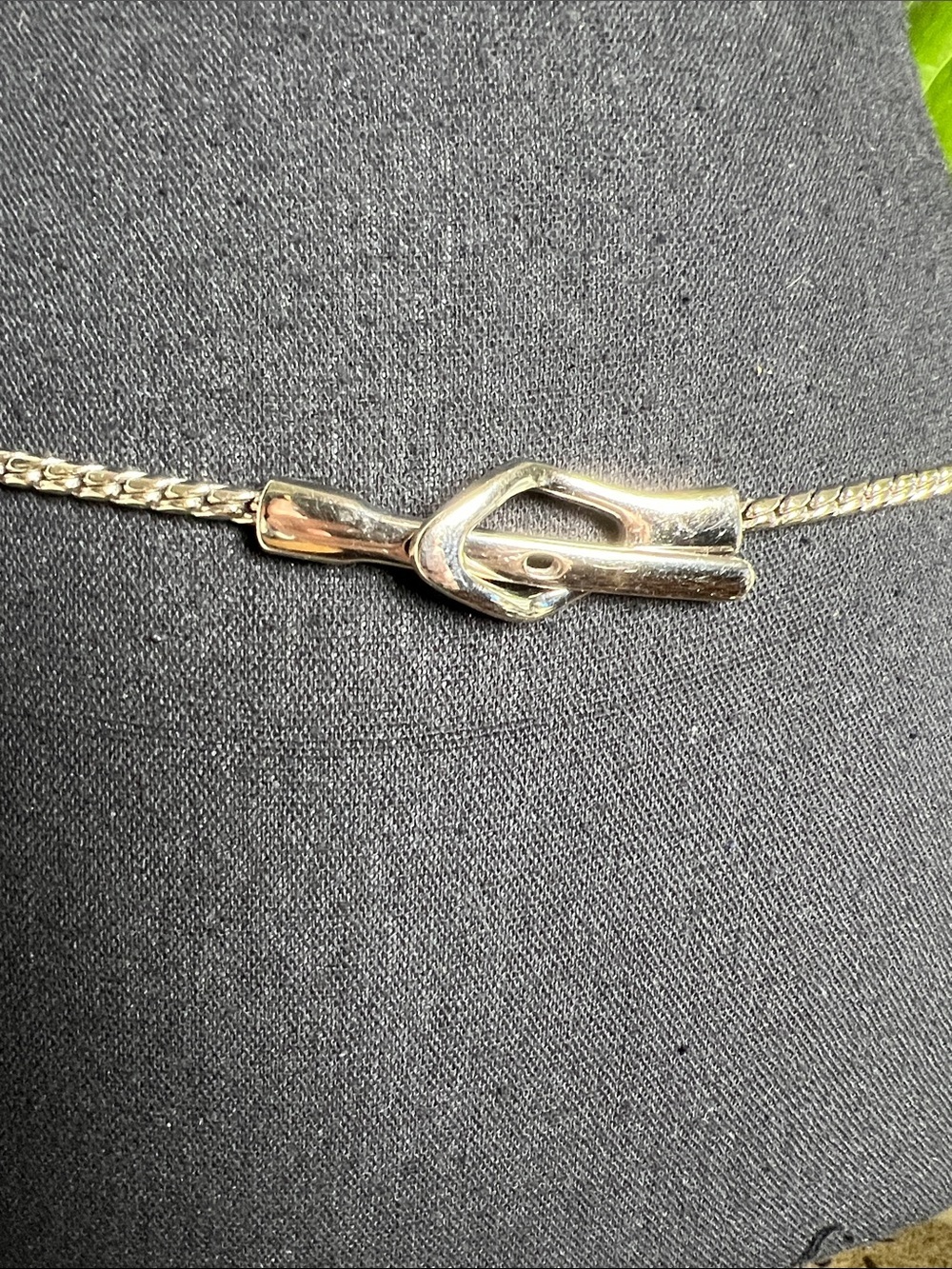Ibel Women’s Silver Tone Vintage Braided Twisted Rope Snake Belt Made in Italy
